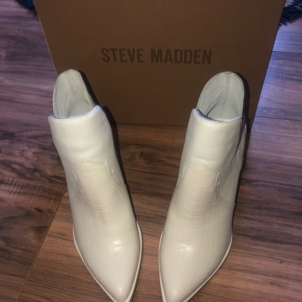 Cowgirl booties Steve Madden Chayna Bone Multi nwb - Picture 3 of 7